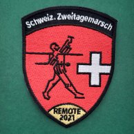 Ærme mærke for deltagelse i Schweizerischer Zweitagemarsch 2021