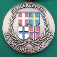 75 års  mindesmedalje fra Nordiske Peacekeepers  24. Oktober 1945 - 2020