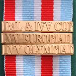IML-IVV Cub spange, IVV Europiad spange & IVV Olympiad spange