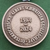 Jubiläums-medaille  1984 - 2024 mindes medalje fra ÖASG's 40 års jubilæum i 2024